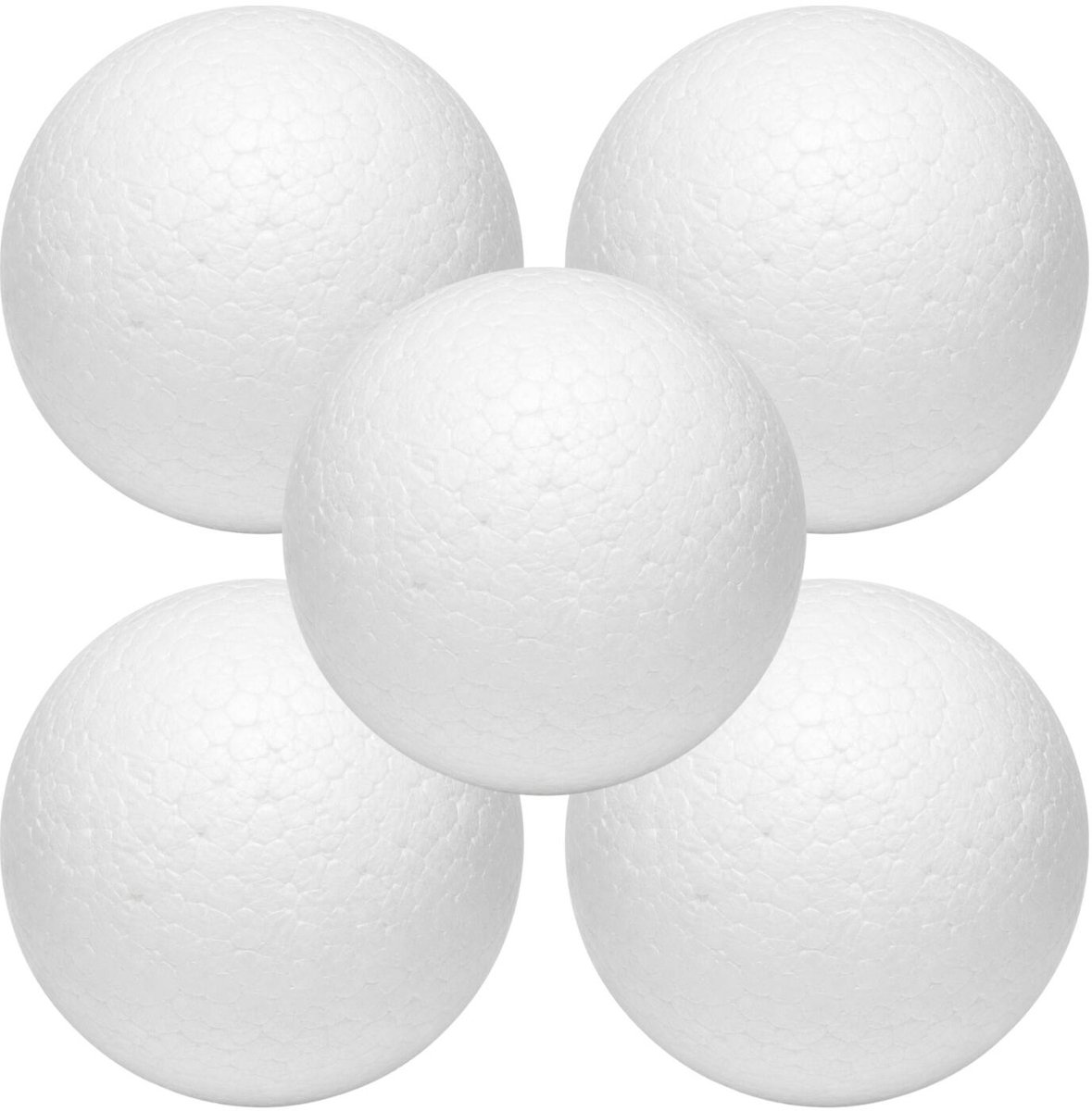 Piepschuim vormen bal - 5x - D10 cm -