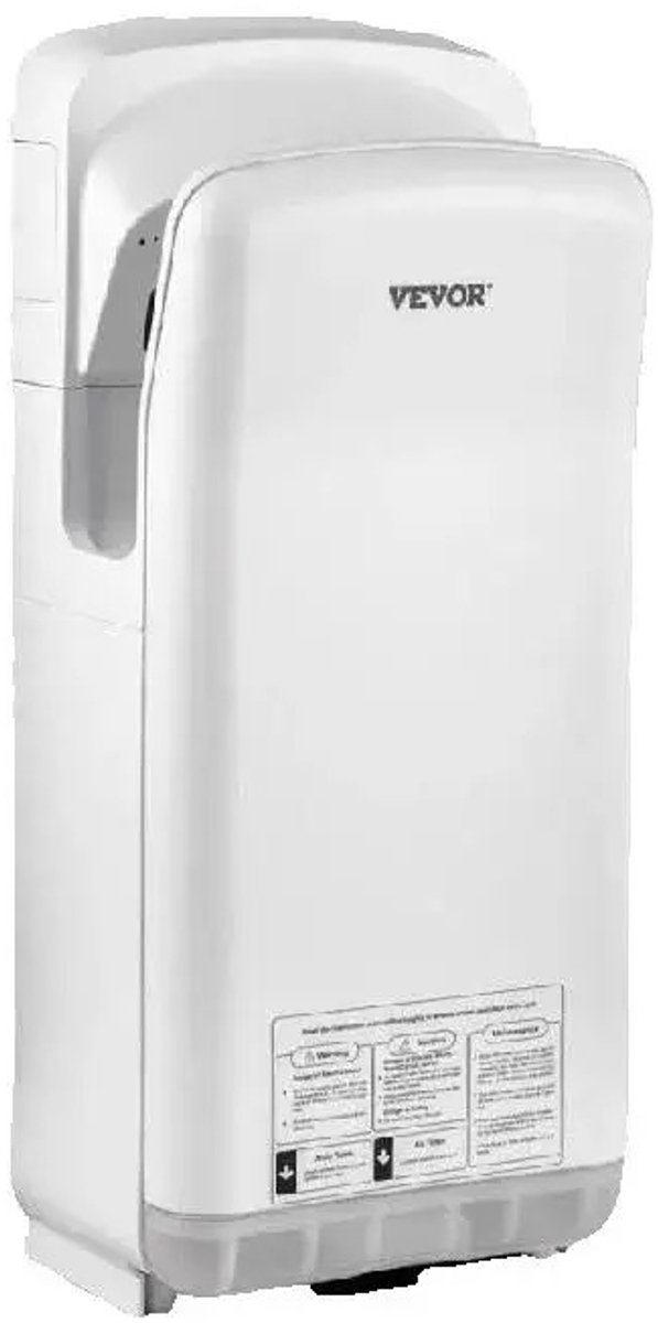 Cellista Handdroger 2000W - Automatische Jet Handdroger - Dubbelzijdige Handdroger - HEPA Gefilterde Handendroger - Sensor Droogsysteem - Wit