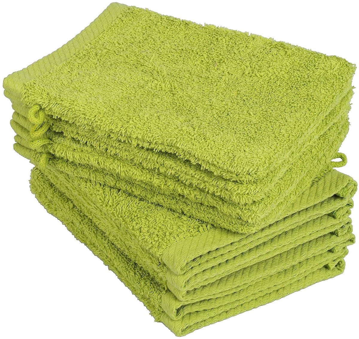 Dailygoods- Washandjes Set van 10 - 100% Katoen - Afmetingen 15 x 21 cm - Zacht en Slijtvast - Onderhoudsarm - Hoogwaardige Rand - Handdoek