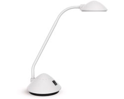 MAUL Bureaulamp MAULarc LED 3.000 K standvoet wit