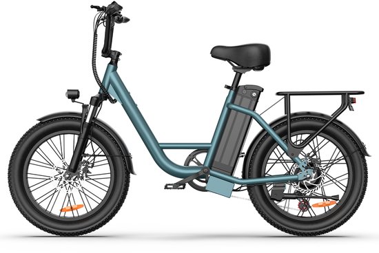 Qekud E20 Elektrische Fiets - 20" Vetbanden - 48V 13Ah Accu - 100km Bereik - Shimano 7 Versnellingen - Groen van Qekud E20 Elektrische — afbeelding 2