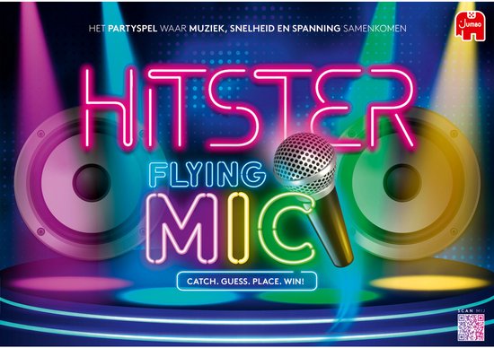 Hitster - Flying Mic - Nederlandstalig Partyspel - Actiespel - Muziekspel