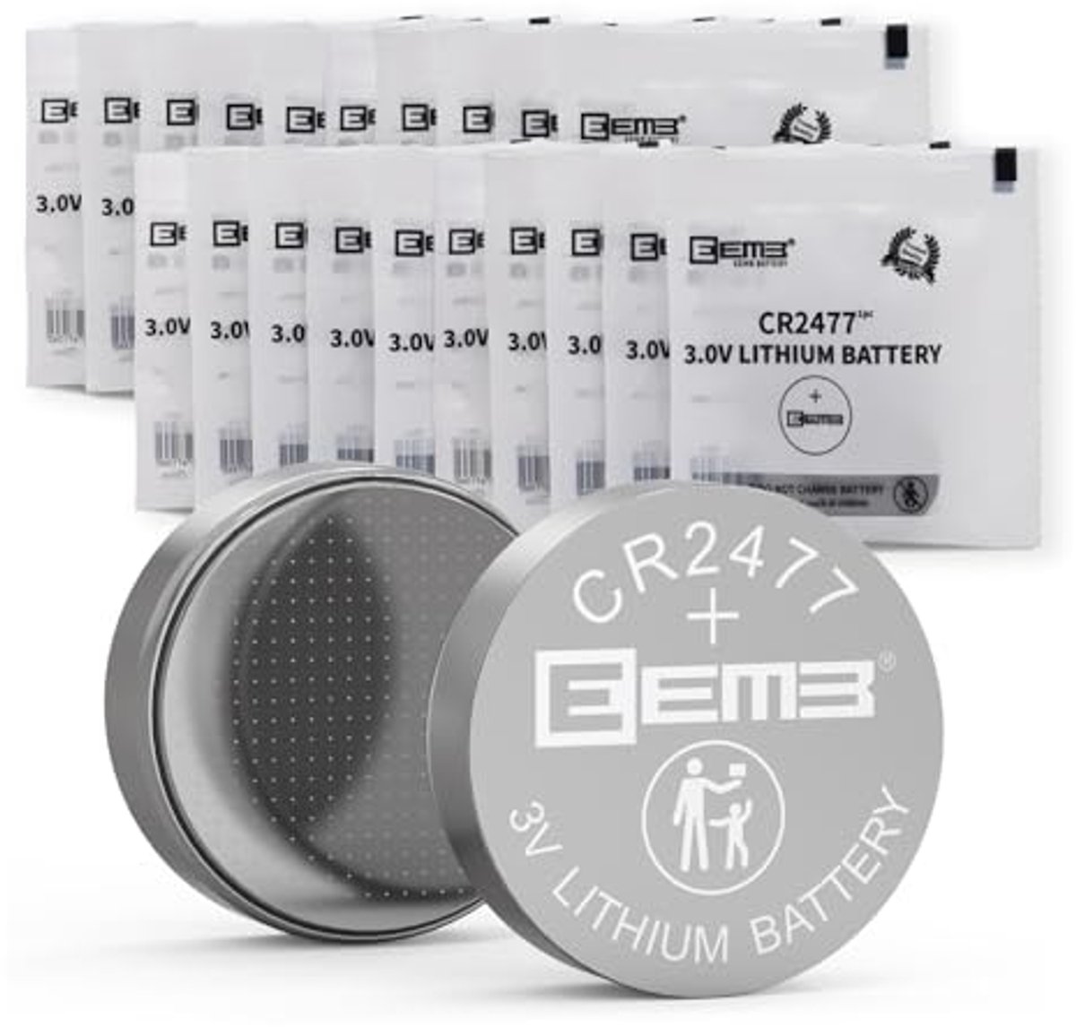 Lithium Knoopcel Batterijen - Kleine Ronde Batterijen - Apparaten Voeden - Hoge Energiedichtheid - 20 Stuks - Zilverkleurig