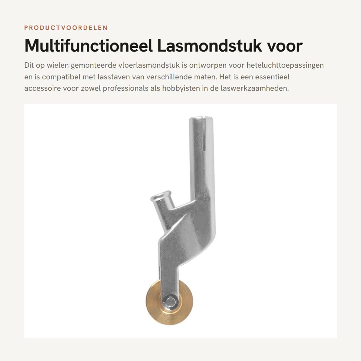 Dailygoods - Multifunctioneel Lasmondstuk voor Heteluchttoepassingen