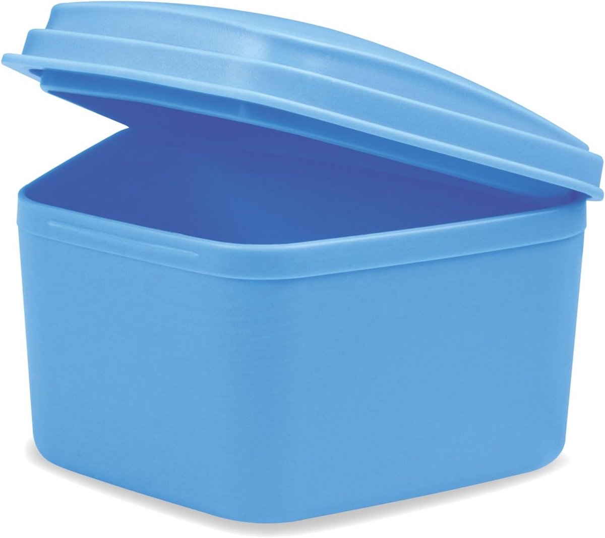 Prothesebox Standaard - Bewaarbox Beugel - Veilig Opbergen - Stevig Kunststof - 95 x 70 x 55 mm - Blauw