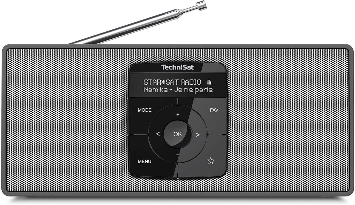 Draagbare Radio - Stereo Radio - Muziek Luisteren - Accu met 10 uur - 24.5 cm - Zwart Zilver
