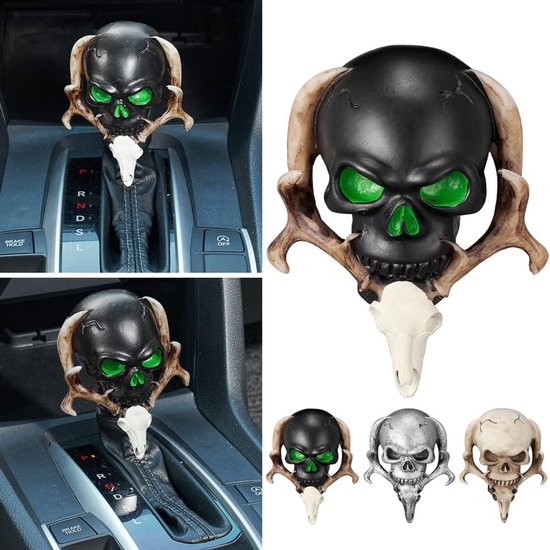 Universele Schedel Schakelpook voor Auto - Doodshoofd Versnellingspook Knop Decoratie en Tuning Accessoire van universele — afbeelding 3
