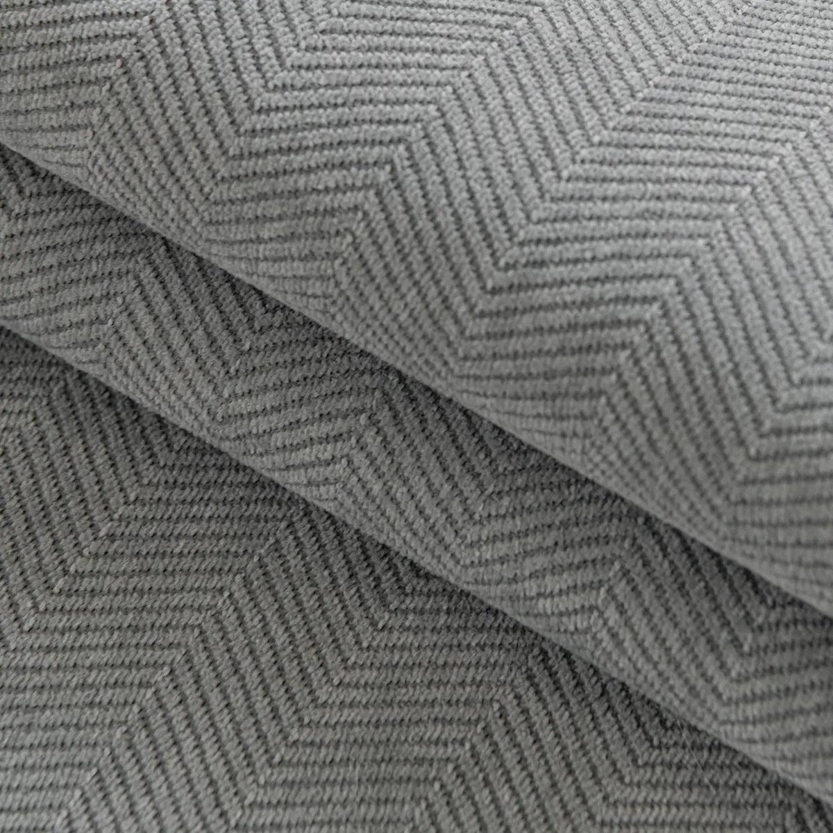 Chenille Kussenhoes Geruit 30x50 cm Grijs - Kussenbeschermer voor Bank en Stoel