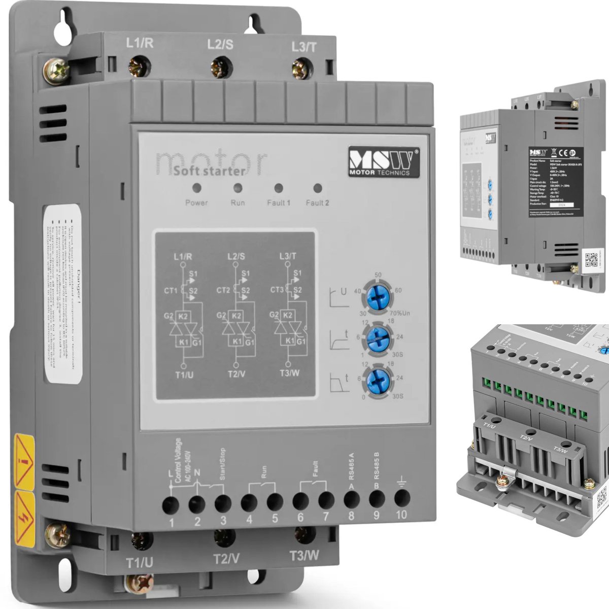 Softstarter - 400 V / 100 - 240 V - 1,5 kW - 3 A - MSW