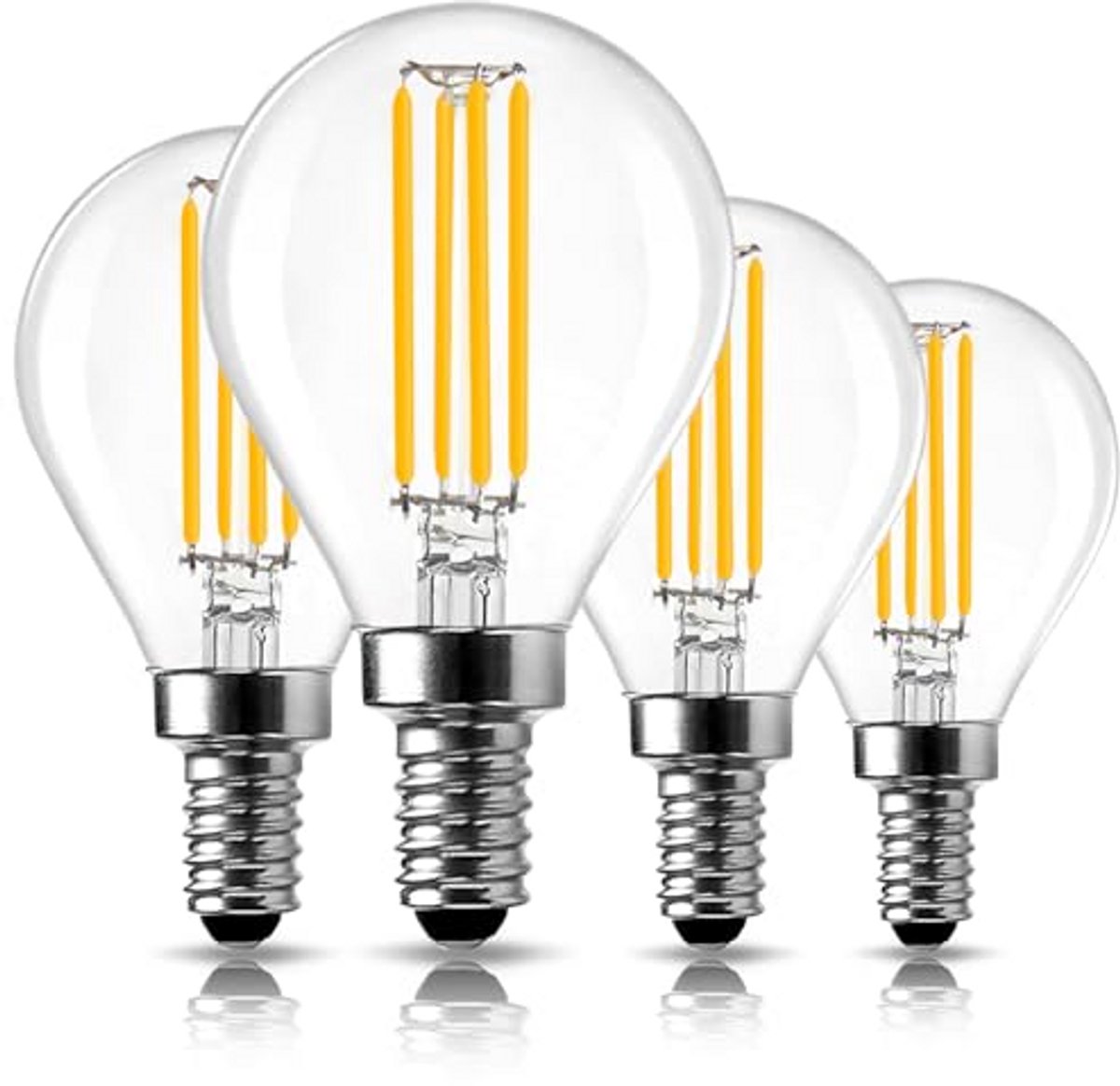 LED Gloeilampen - Kleine Edison Lamp - Sfeerverlichting Creëren - Dimbare Filament - 4 Watt - Warm Wit