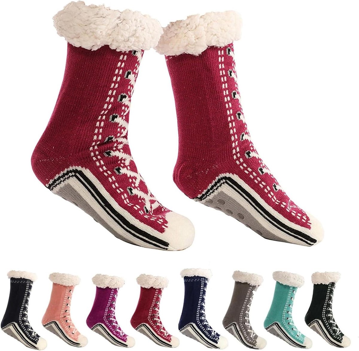 Huissokken Dames - Warme Sokken - Comfort Thuis - Extra Dik - One Size - Meerdere Kleuren