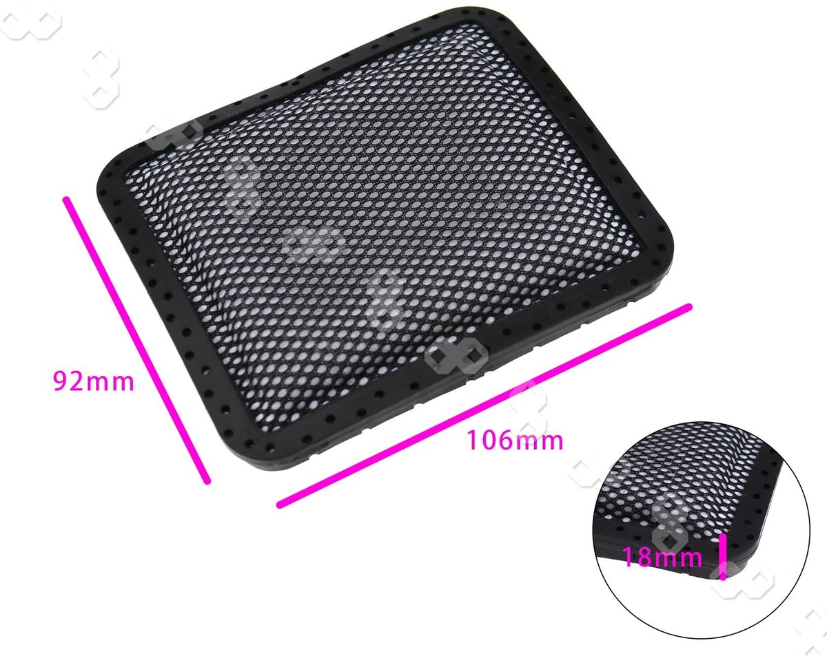 Byshayne - Wasbare Gewatteerde Cleaner Filters - Filterset voor Draadloze Stofzuiger - Herbruikbaar en Duurzaam - Zwart - Geschikt voor Gtech AR01 A...