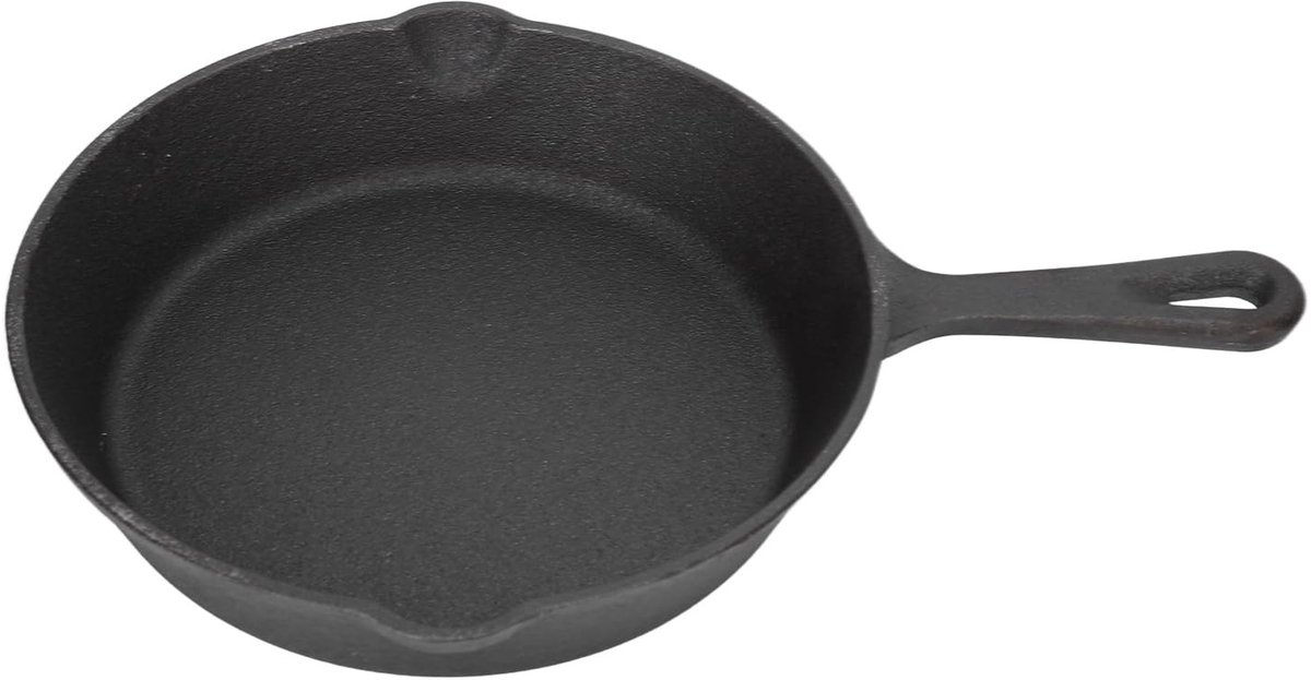 Byshayne - Gietijzeren Mini Koekenpan - 10 cm - Ovenbestendig tot 200°C - Ideaal voor Koken en Bakken - Duurzaam Gietijzer - Geschikt voor Gas en El...