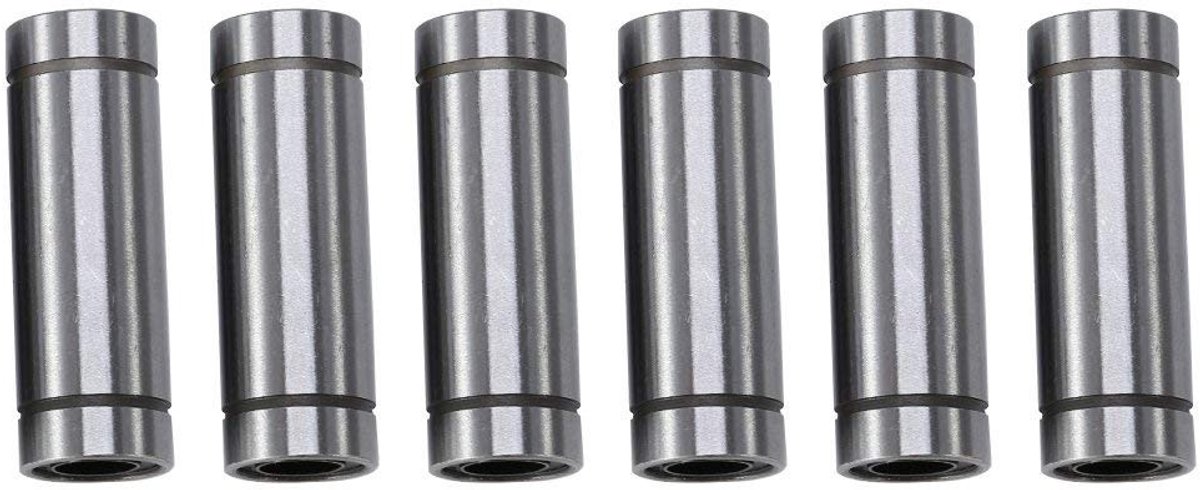 NTH products- Lineaire Lagers 6 Stuks - Dubbel Geseald - 8mm Binnen/15mm Buiten - Hoogwaardige Lagertrekker - Geschikt voor 3D Printers - Lange Levensduur