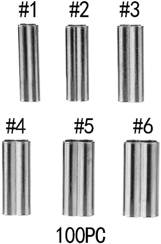 Dailygoods- Crimping Mouw 200 stuks - Dubbele Vat Mouwen - Koper Buis Connector - Corrosiebestendig - Hoogwaardig Materiaal - Professionele Keuze - Visconnector van Dailygoods — afbeelding 3