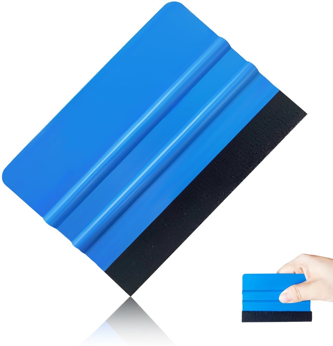 Cosensi- Vinylspatel Antislip Design - Schraper voor Autofolie - Kunststof - Vilten Rand - Comfortabele Handgreep - Voor Stickers en Borden - Folieschraper