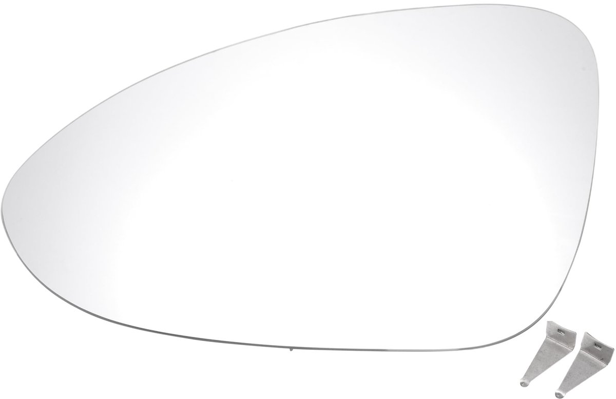 Dailygoods - Vervangingsglas Buitenspiegel Links voor Auto Wit Verwarmd