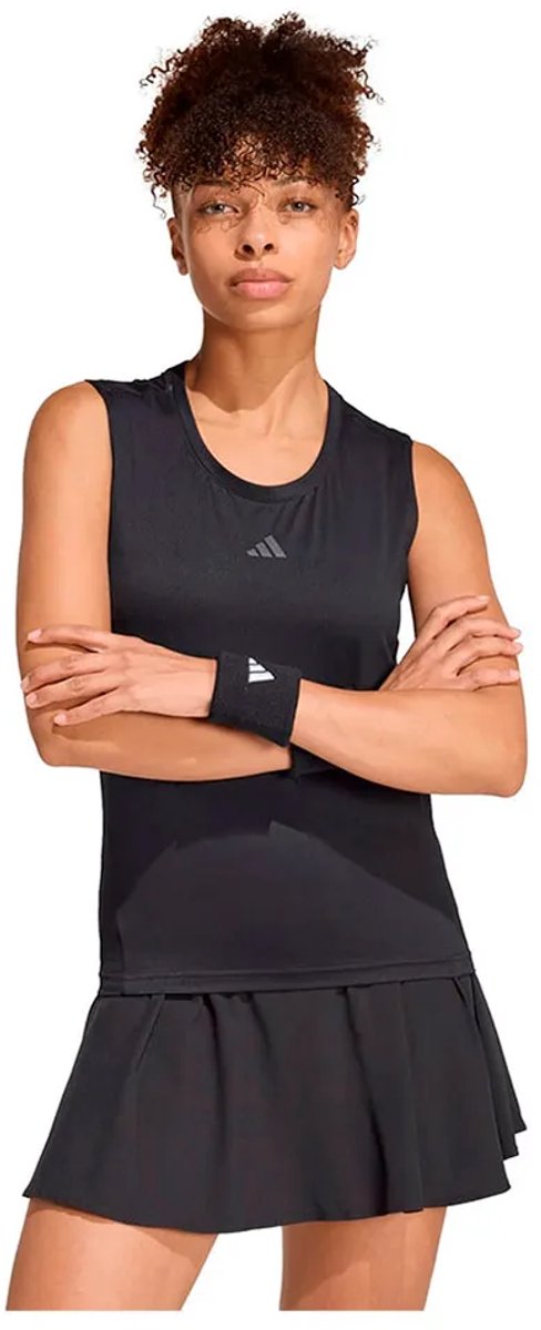 Adidas Tennis Climacool Match Mouwloos T-shirt Vrouw Zwart