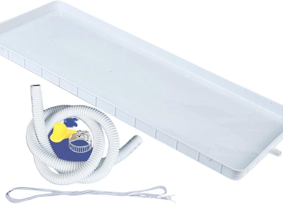 Wasmachine lekbak - Afvoerpan Condens - Waterschade Voorkomen - Roestvrij Staal 304 - Universeel - Zilver