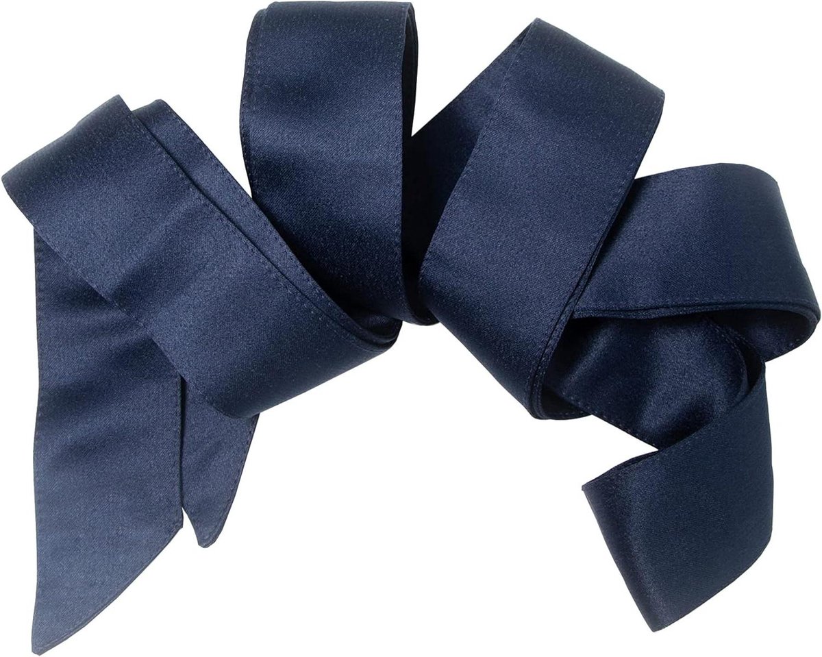Satijnen Tailleband - Lint Ceintuur - Jurk Verfraaien - Verstelbare Lengte - 270 cm - Donkerblauw