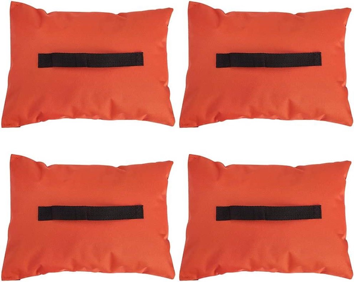 Sportnet Verzwaringszakken - Anker Zandzakken - Sport Training - Set van 4 - 25 x 35 cm - Zwart