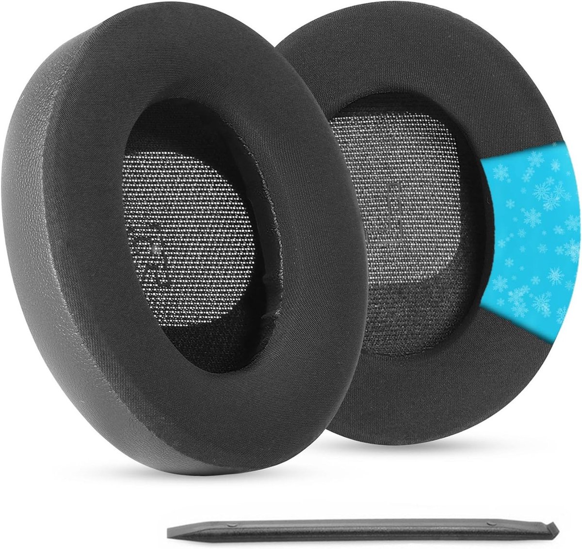 Verwisselbare Oorkussens van Koelgel voor Hoofdtelefoons, Ademend IJszijde en Geheugenfoam, Geschikt voor Bose QuietComfort Ultra (Zwart)