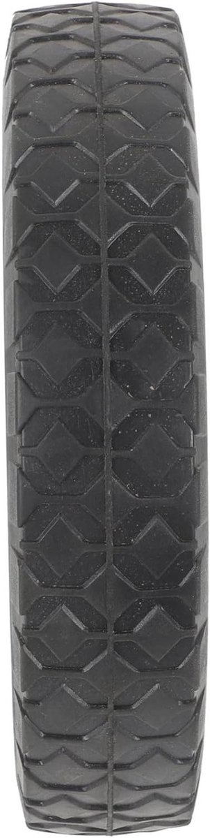 Vervangingswiel - Molenwiel Karwiel - Transport Karren - Schokabsorberend Rubber - 19.5 cm - Zwart