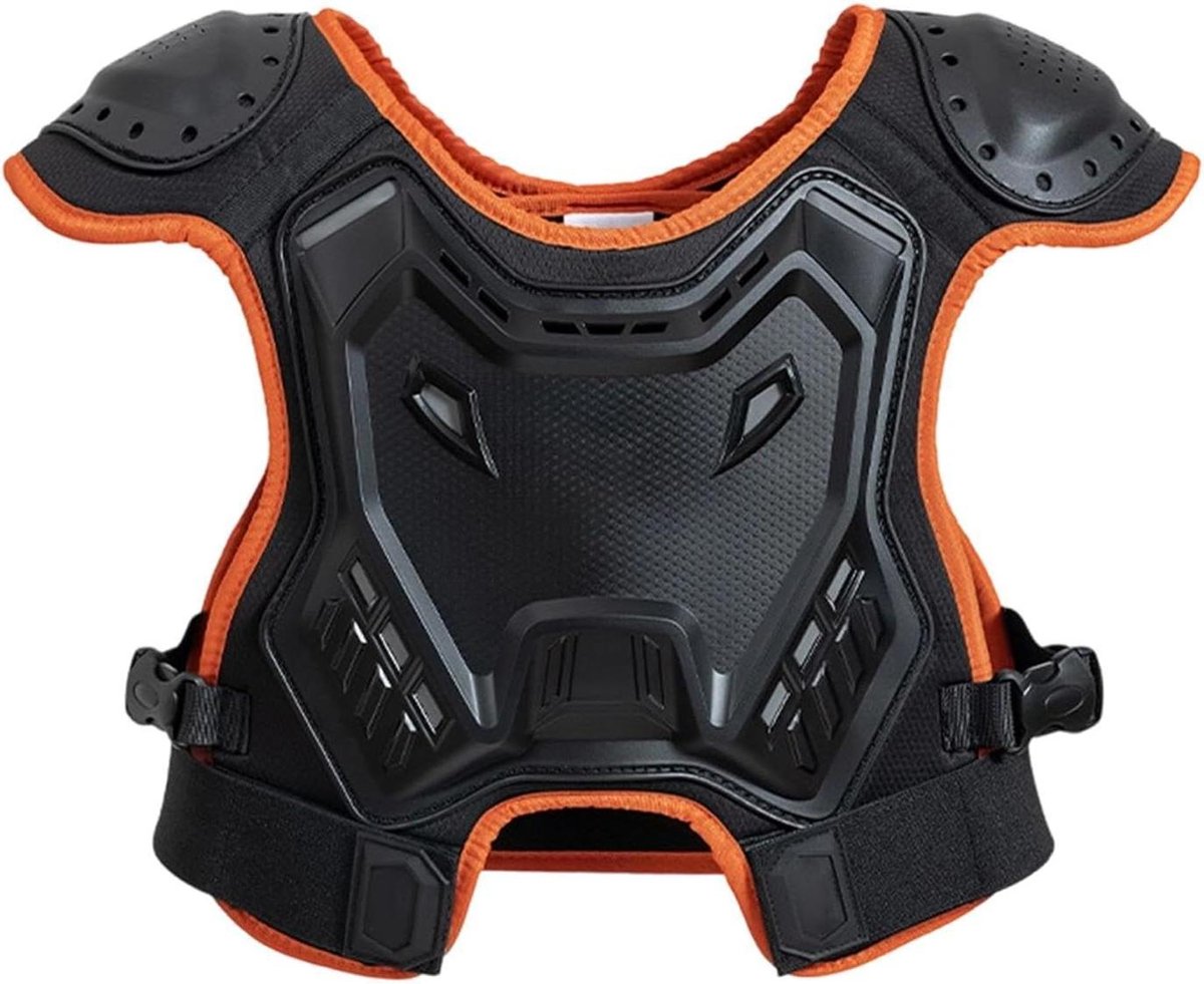 Kinder Beschermingsuitrusting - Borstpantser Vest - Actief Buitenspelen - Schokbestendige Dekking - 30 x 30 x 5 cm - Oranje