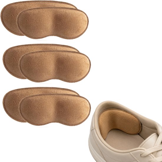 VeryGoods Protège-talons - Semelles intérieures - Coussinets de talon - Réducteur de taille de chaussures Femme / Homme - Talons antidérapants - Coussinets de talon pour chaussures - Lot de 3 / 6 pièces