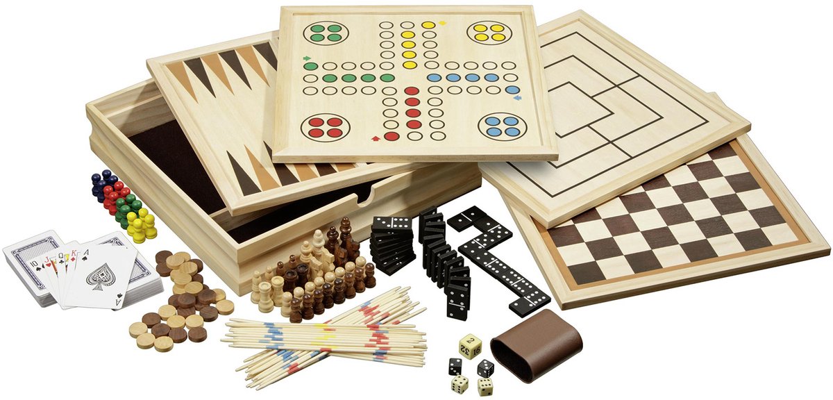 Philos houten game set compendium 10 - medium