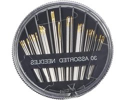 30Pcs Hand Sewing Needles - Handle Sewing Needles Set - Diverse Grootte Embroidery Restore Craft Naaikoffer