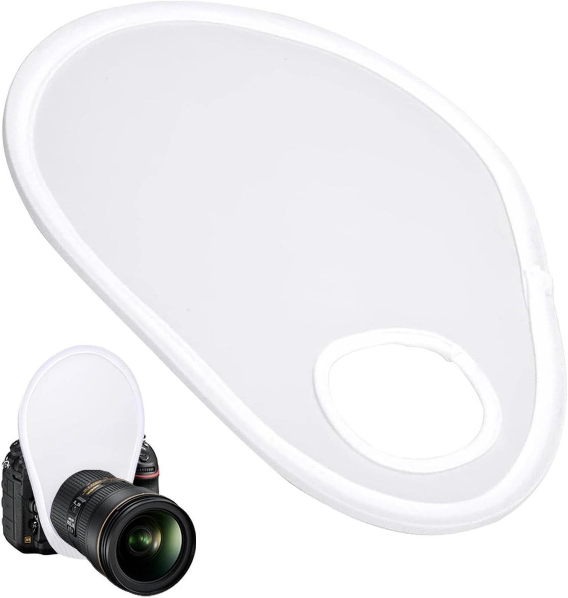 Fotografie Diffuser - Lichtvervlakker Camera - Verbeteren Beeldkwaliteit - Opvouwbaar Ontwerp - 15 cm - Wit