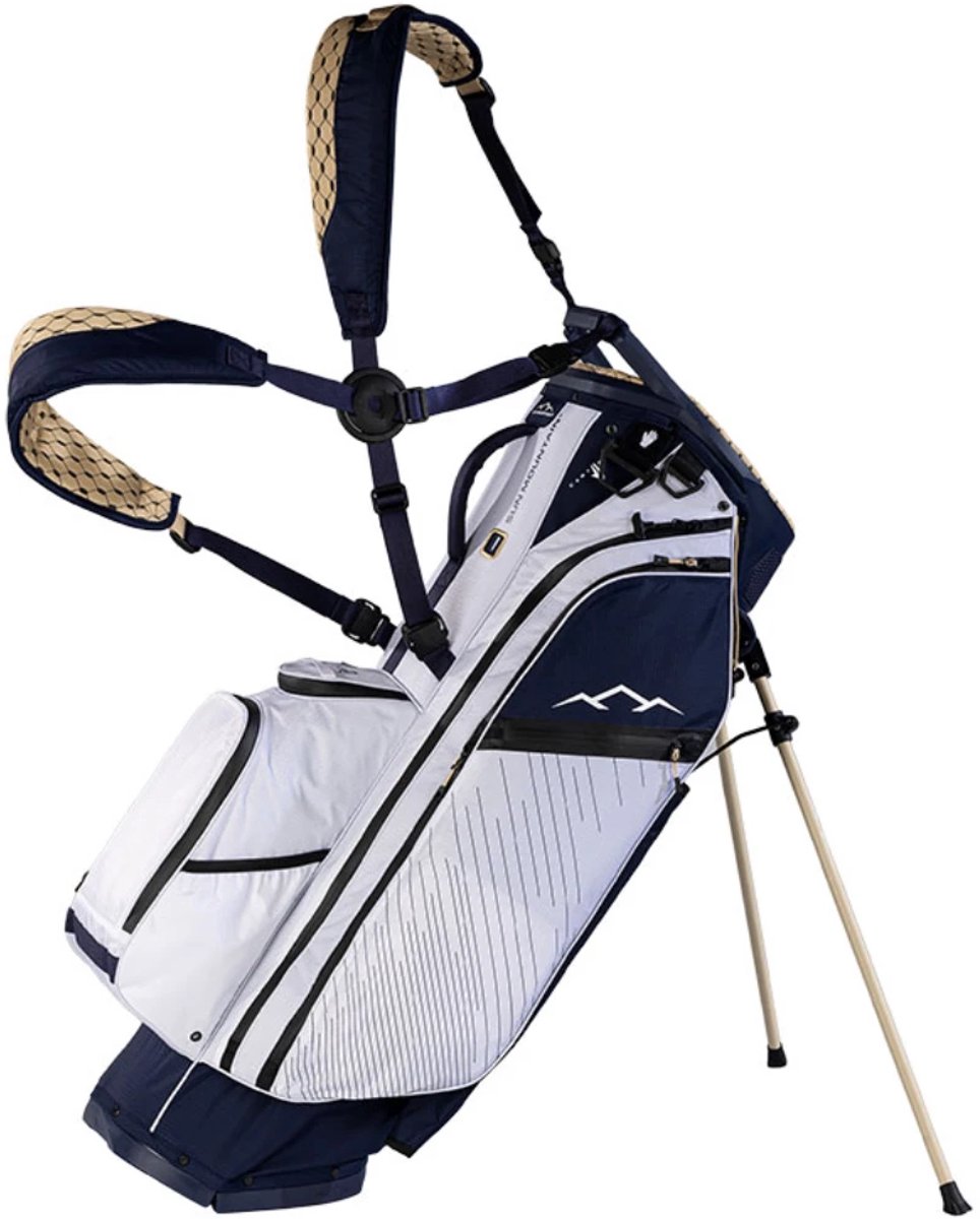 Sun Mountain E4.5 VLO H2NO Waterproof Hybride Standbag - Blauw Goud Wit | Kleur: Blauw Goud Wit | | |