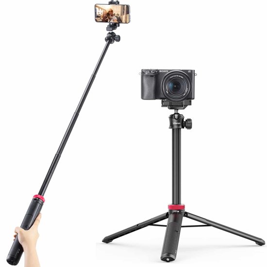 Ulanzi MT-44 Selfiestick Statief telefoon en camera, 146cm