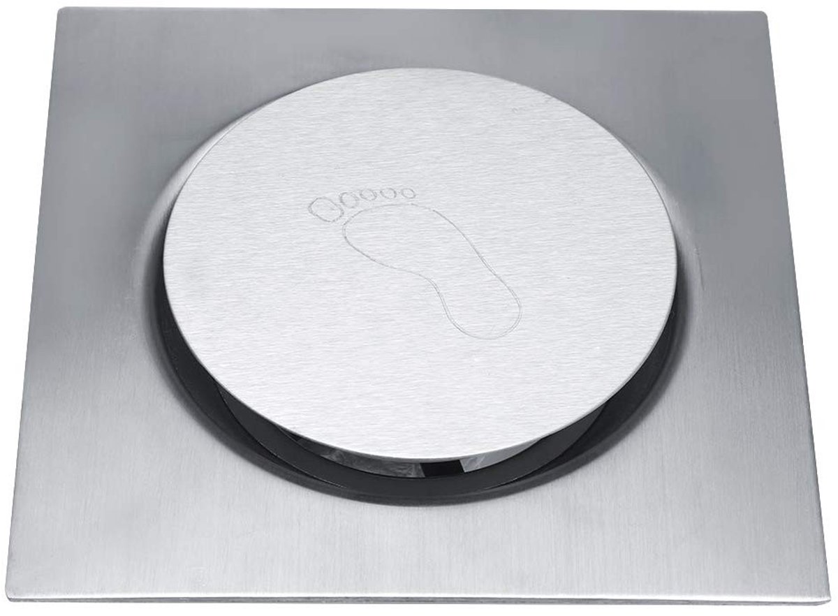 Dailygoods- Doucheafvoer RVS - Afvoerputje - Doucheafvoerkap Haarvanger - Afvoerputje Zeefje - Douche Afvoerdeksel - Hoge Kwaliteit