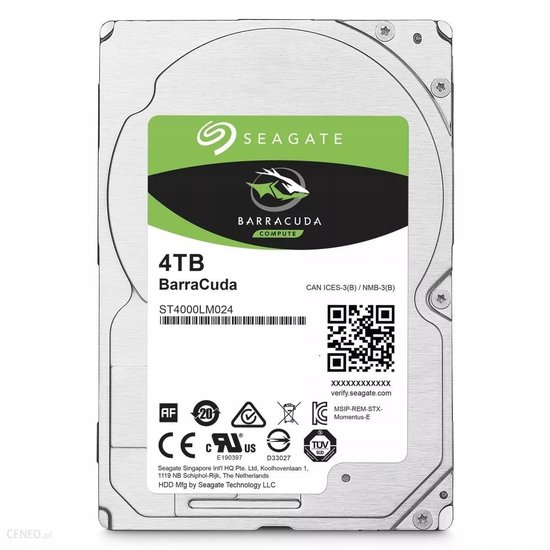 Seagate BarraCuda HDD - 2.5 inch - 4TB - 128MB cache - 5400 RPM | bol