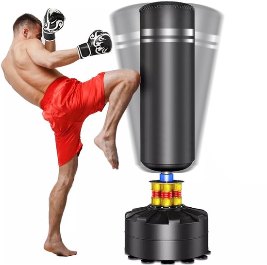 Volwassen Vrije Staande Boksende Punch Bag Heavy Duty Punching Bag Stand met Zuigbekerbasis