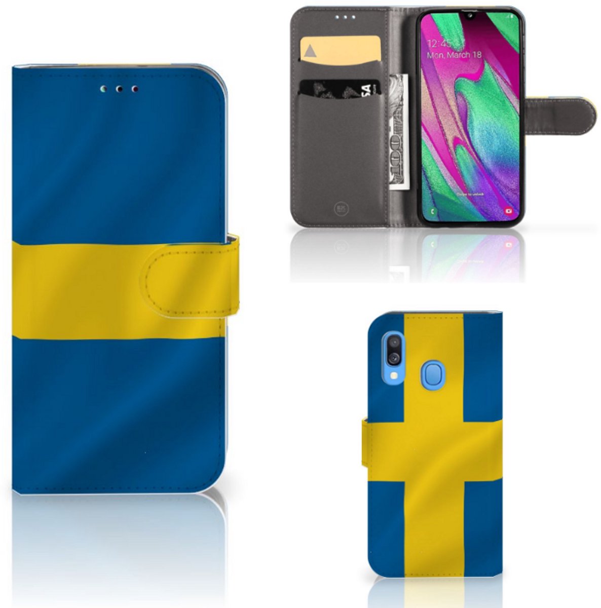 Samsung Galaxy A40 Bookstyle Case Zweden