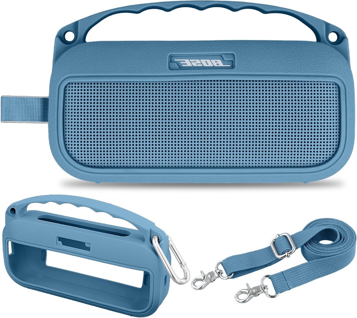 Draagbare Bluetooth speaker hoes voor Bose SoundLink Flex - Siliconen beschermcase voor reizen, blauw