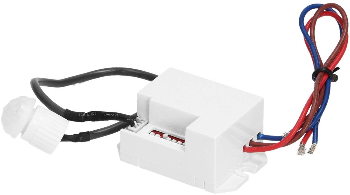 Allecto - Mini-bewegingssensor - 360 graden - Energiezuinig - Led-compatibel - Tijdinstelling - Perfect voor thuis en kantoor