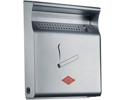 WESCO Wandasbak | 15 Liter | Metaal - Zilver | buitenasbak wand - Made in Germany