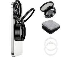Filtre CPL magnétique, filtre polarisant 52 mm, filtre d'objectif polarisant circulaire, avec support pliable, filtre polarisant rotatif