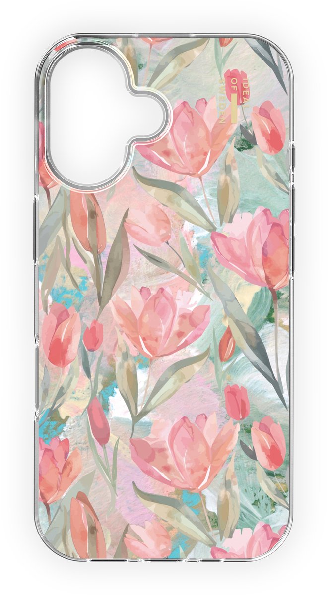 iDeal of Sweden Clear Case geschikt voor MagSafe geschikt voor iPhone 16 - Tulip Bloom