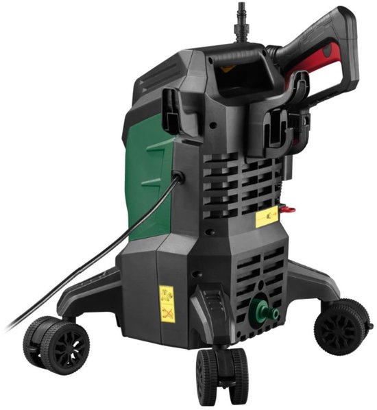 PARKSIDE® Hogedrukreiniger 150 bar - Vermogen: 2.000 W - Leveringspercentage: max. 420 l/u - Bewegingsvrijheid dankzij vier dubbele wielen - anti twist hogedrukslang met snelaansluiting - Ideaal voor krachtige reiniging van Parkside — afbeelding 2