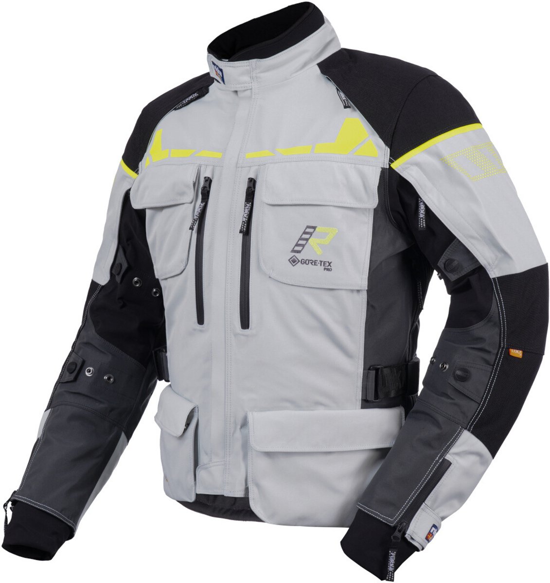 Rukka Ecuado-R Grijs Geel Textiele Motorjas - Jas