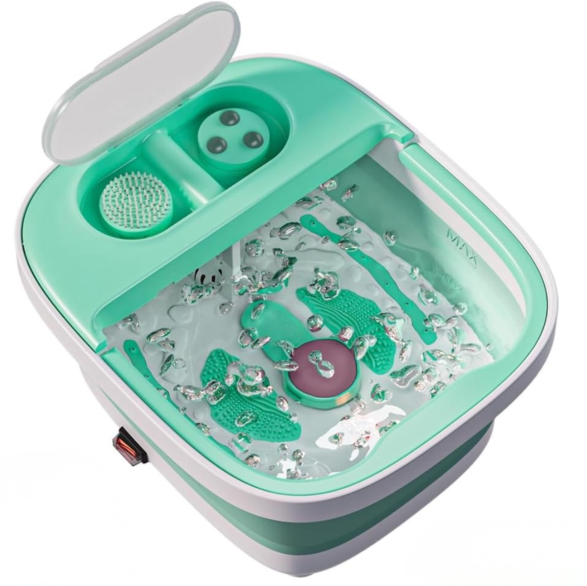 DnA® Voetenbad - Voetenbad Met Massage - Pedicure-Voetbad Met Pedicureset - Voetmassage Apparaat - Groen - 40cm x 22cm x 34cm