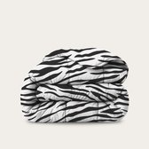 HappyBed All year dekbed enkel 240x220 - Lits Jumeaux - Wasbaar dekbed zonder overtrek - Bedrukt dekbed zonder hoes - Hoesloos Dekbed met Print - Zebra