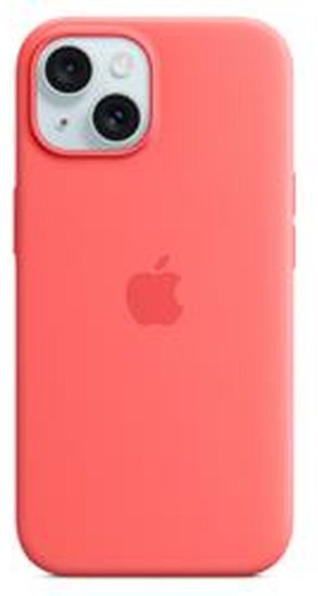 Apple Siliconenhoesje met MagSafe geschikt voor iPhone 15 Plus - Guava