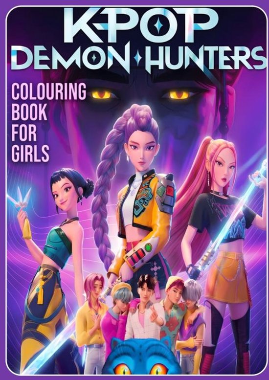 KPop Demon Hunters Colouring Book - cover
