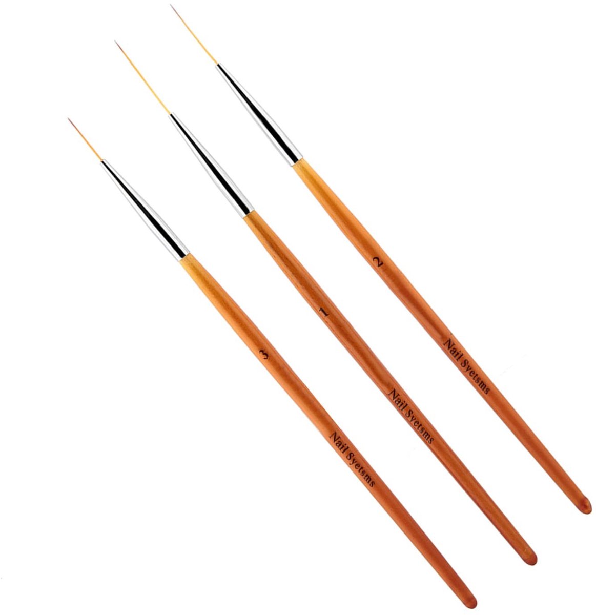 Nail Art Liner Pens Set met 3 Verschillende Maten voor Precisie en Creatieve Ontwerpen